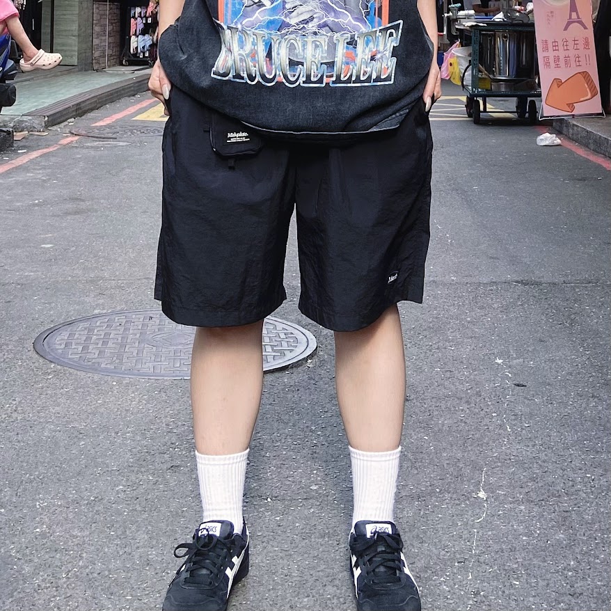 MIDUPDATE防水腰包短褲/黑