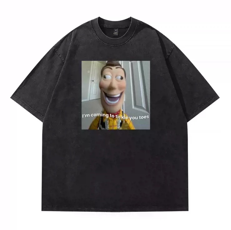 胡迪來搔癢了水洗短T