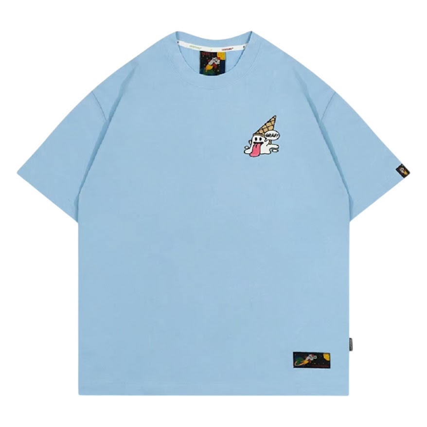 GRAF冰淇淋鬼短T/藍