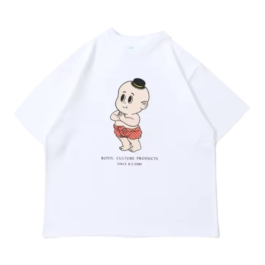 BOYIS泰國男孩短T/白