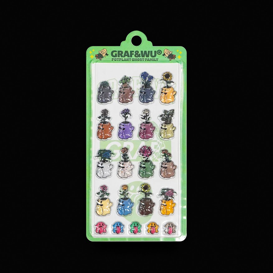 GRAF 3D浮雕貼紙(盆栽鬼)