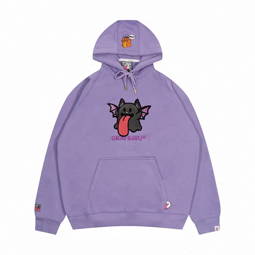 GRAF蝙蝠鬼帽T/紫