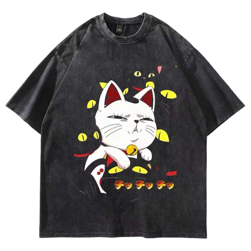 無奈高速婆婆水洗短T