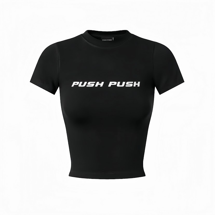 (現+預購)PUSH PUSH BABY 短T/黑