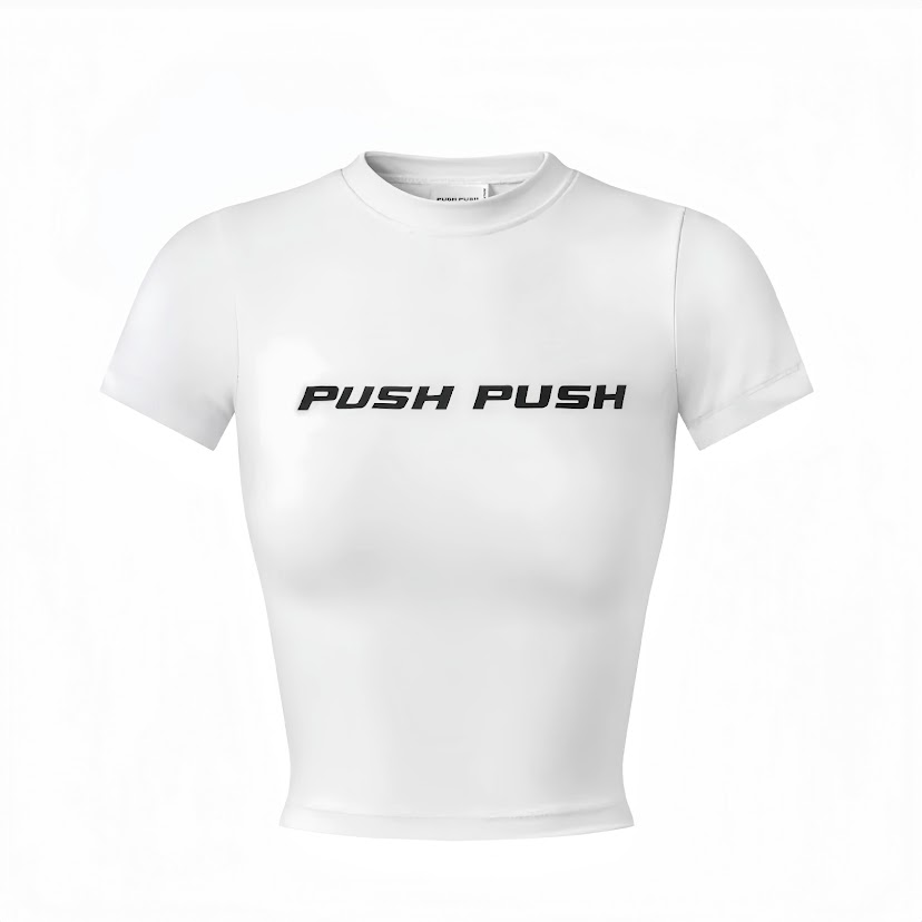 (現+預購)PUSH PUSH BABY 短T/白