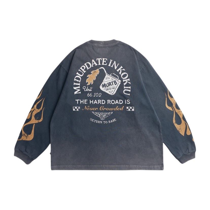 MIDUPDATE烈焰之路長T/灰藍