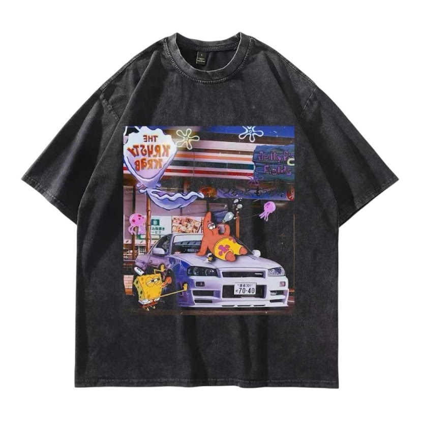 比奇堡7-11車聚水洗短T