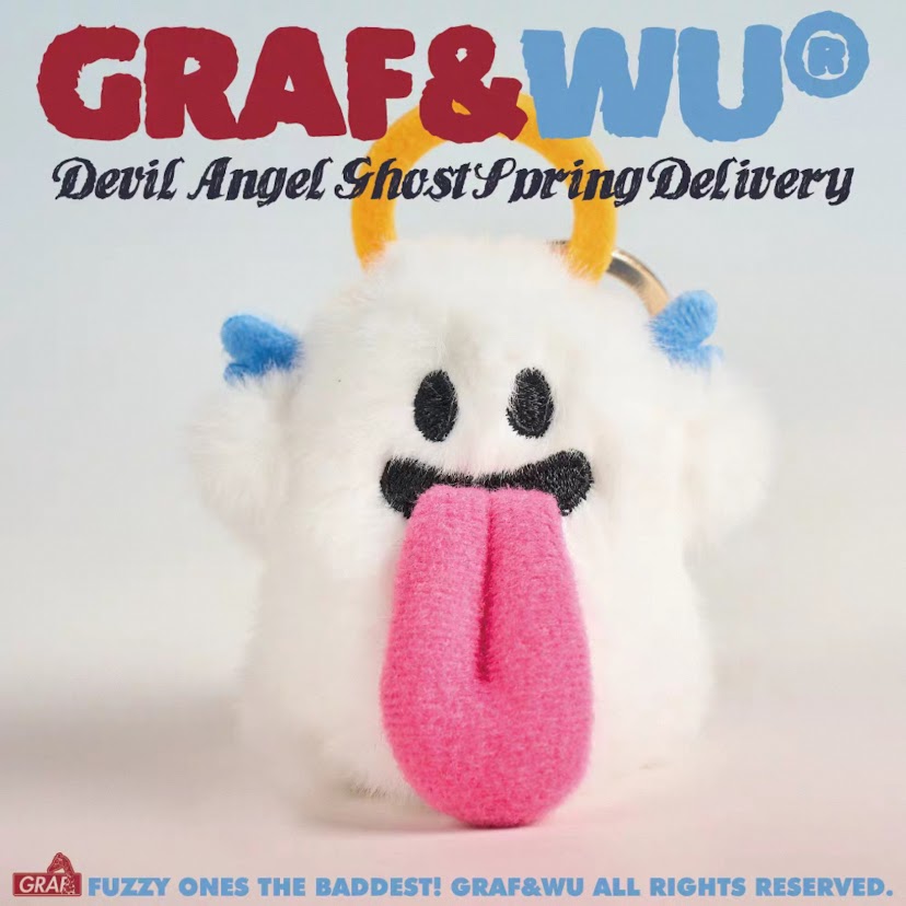 迷你天使鬼吊飾(炸毛版)