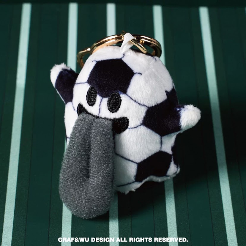 迷你足球鬼吊飾