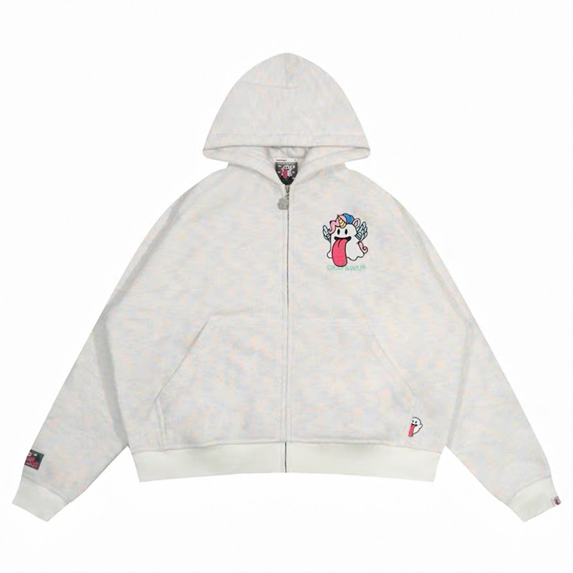 GRAF七彩獨角獸鬼連帽外套/白