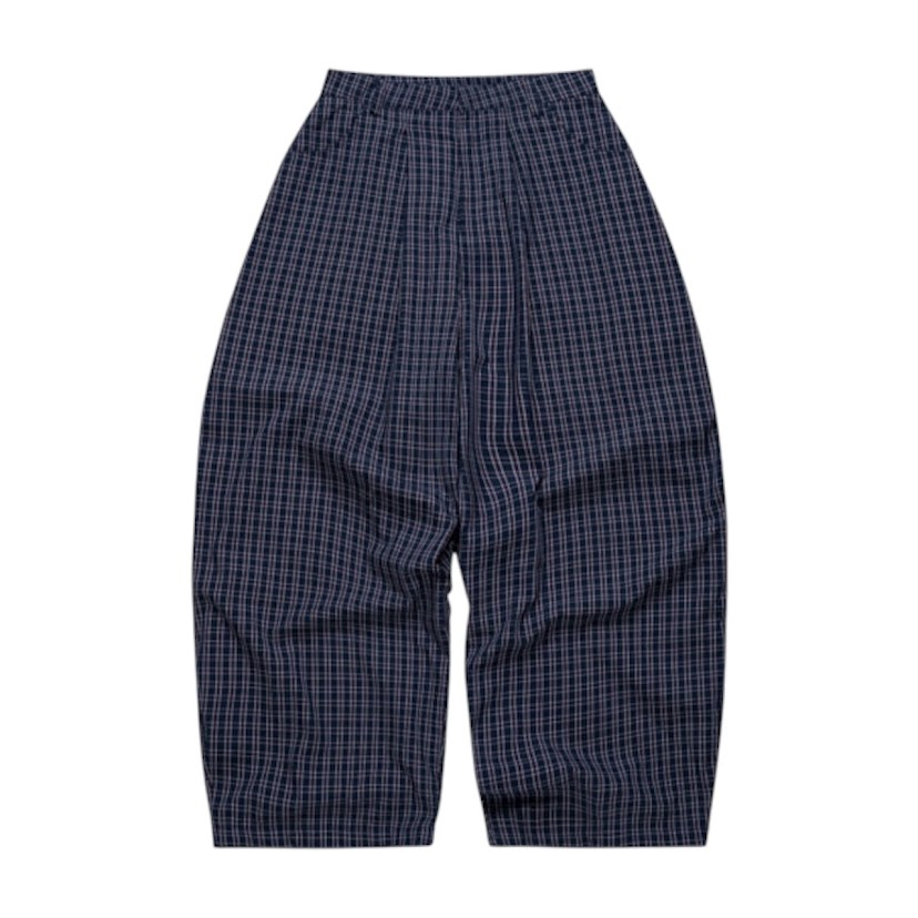 (現+預購)PUSH PUSH格紋寬鬆長褲/藍