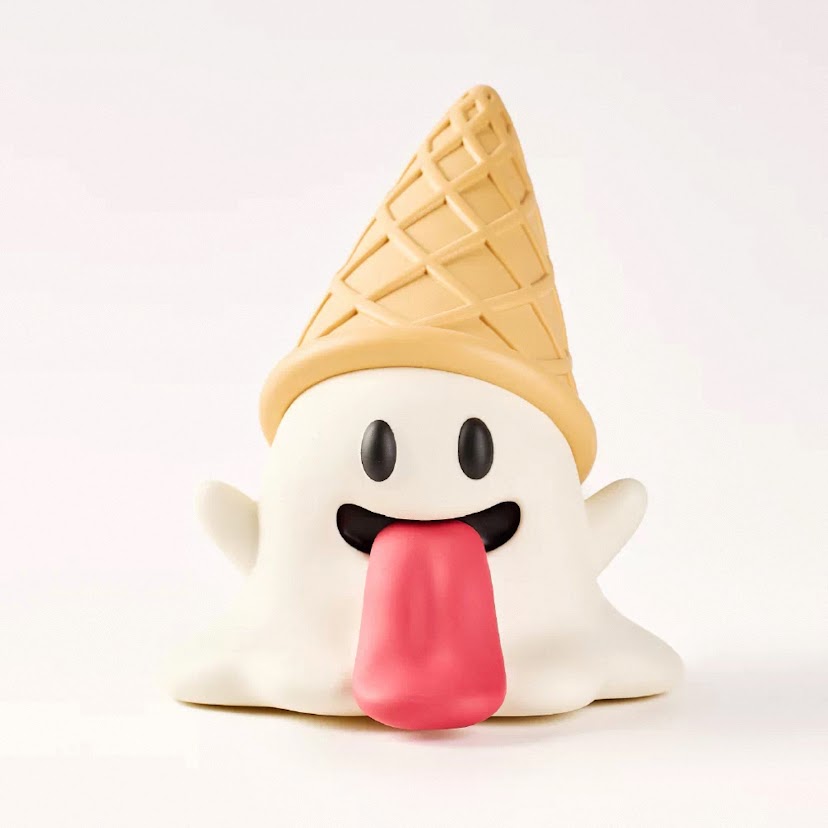 糖膠冰淇淋鬼復古玩具/白