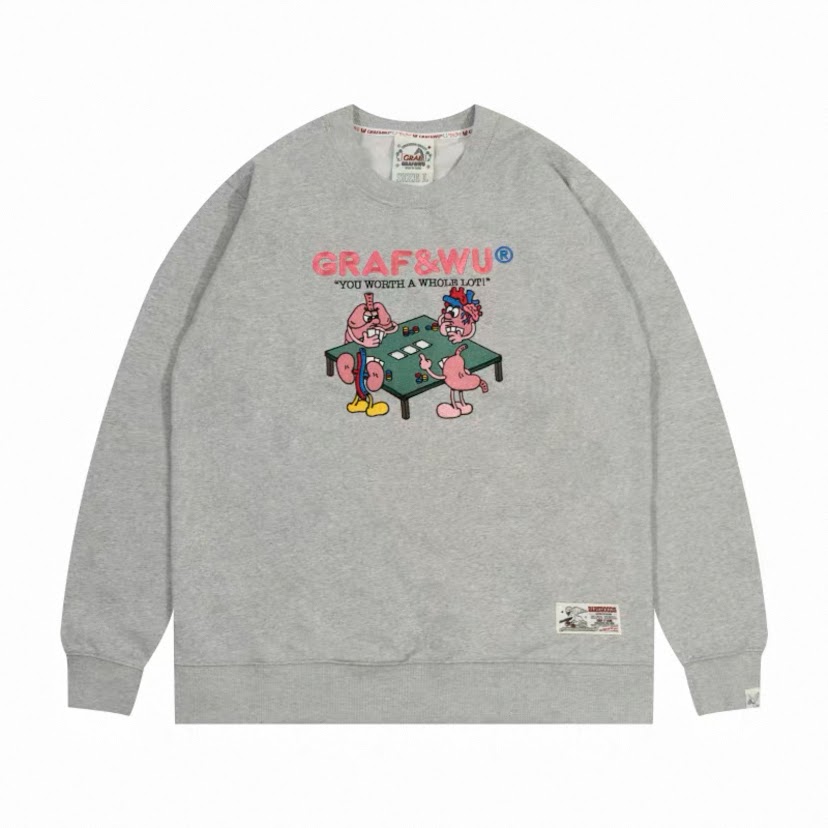 GRAF內臟大聚會大學T/灰