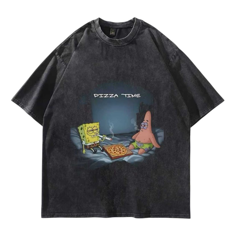 海綿寶寶PIZZA水洗短T