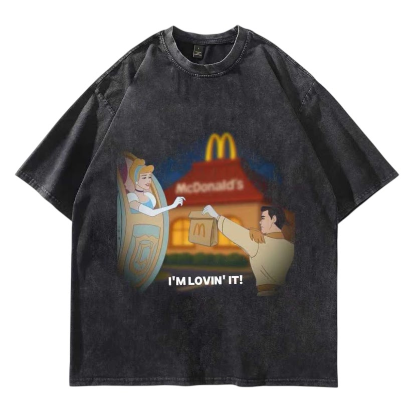 仙度瑞拉麥當勞水洗短T