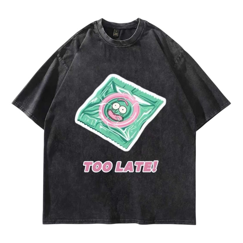 莫帝套套水洗短T